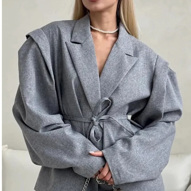 Elegant Lapel Blazer Jacket