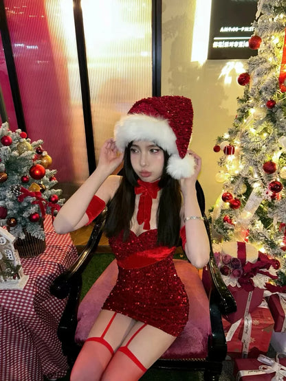 Glitter Bodycon Christmas Outfit