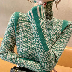 High Neck Knit Sweater