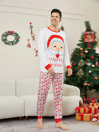 Santa Letter Print Family Pajama Set