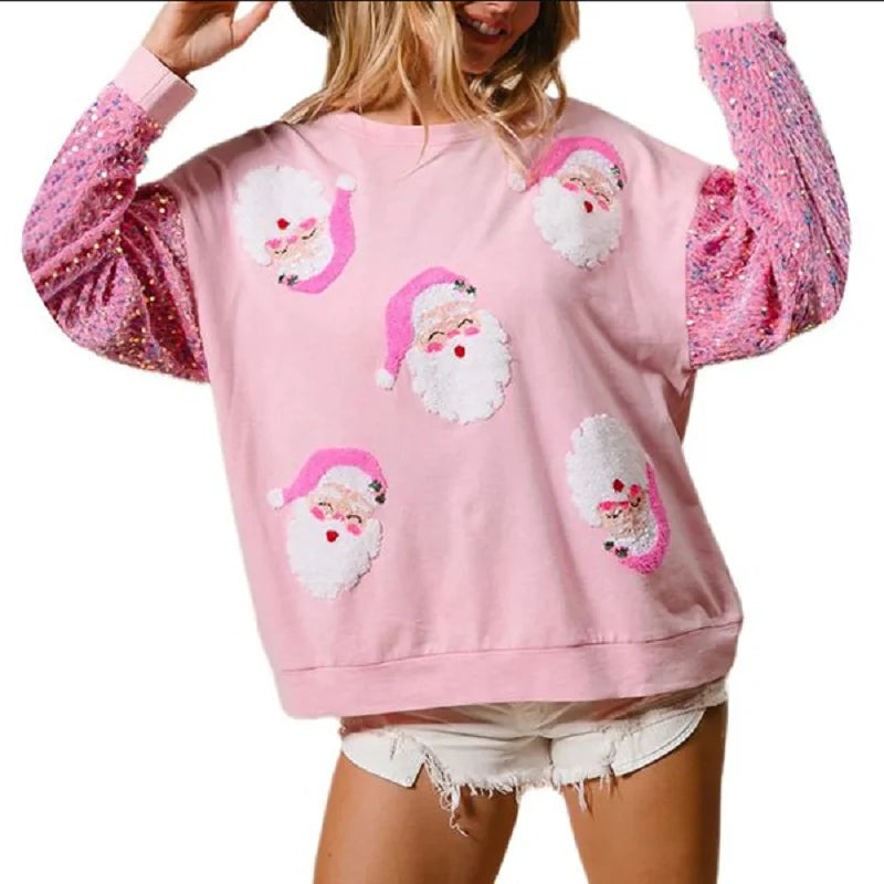 Women’s Christmas Sequin Sweatshirt