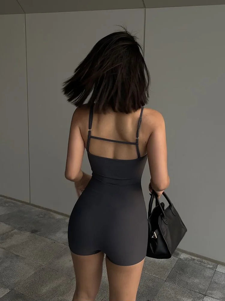Backless Bodycon Romper