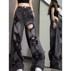 Loose Fit Straight Leg Jeans