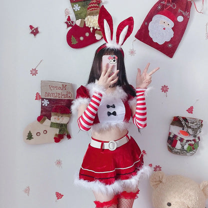 Off-Shoulder Santa Dress