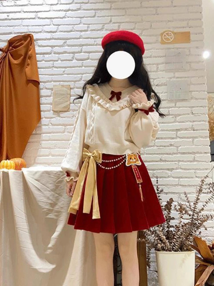 Sweet Christmas Lolita Three-Piece Set