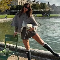 Women’s Cropped Knitted Cardigan