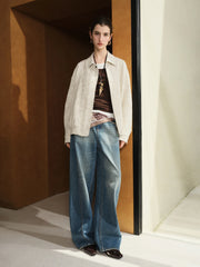 Retro Cashew Flower Linen Jacket