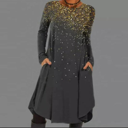 Vintage Print Mini Dress