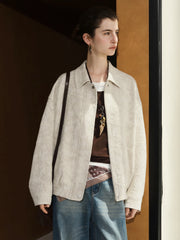 Retro Cashew Flower Linen Jacket