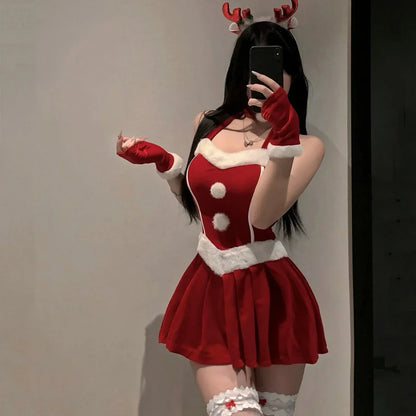 Red Reindeer Santa Costume