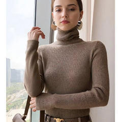 Turtleneck Slim Knit Sweater