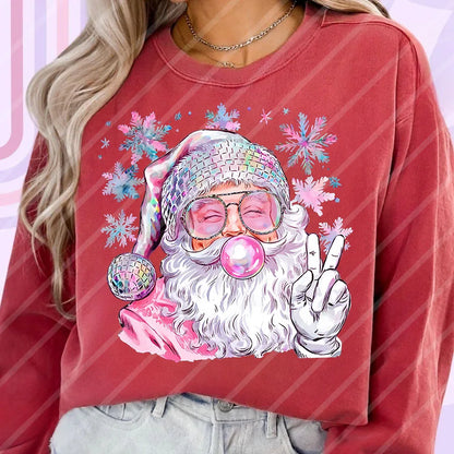 Santa Claus Blowing Bubble Heat Transfer