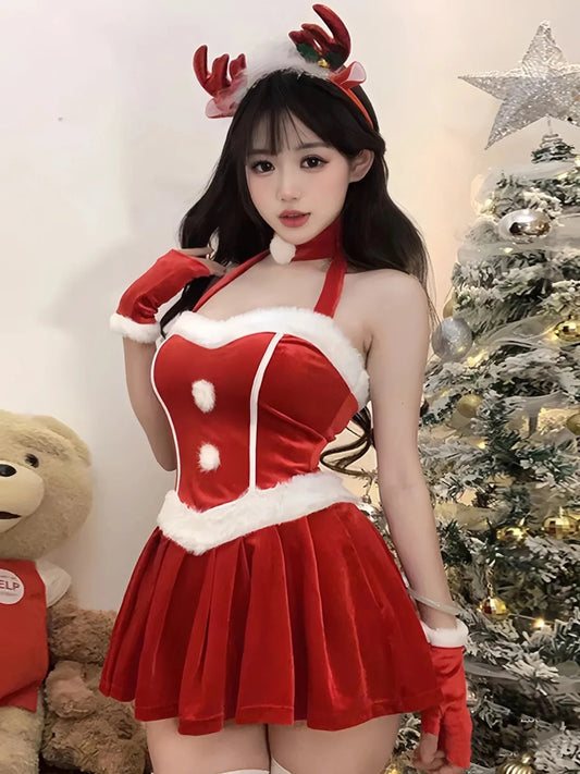 Red Reindeer Santa Costume