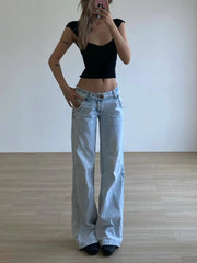 Low Waist Wide Leg Jeans