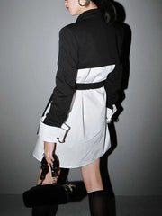 Black Cross Split Blazer