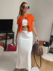 Sequined O-Neck Cardigan