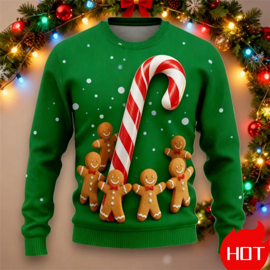 Gingerbread 3D Print Ugly Sweater