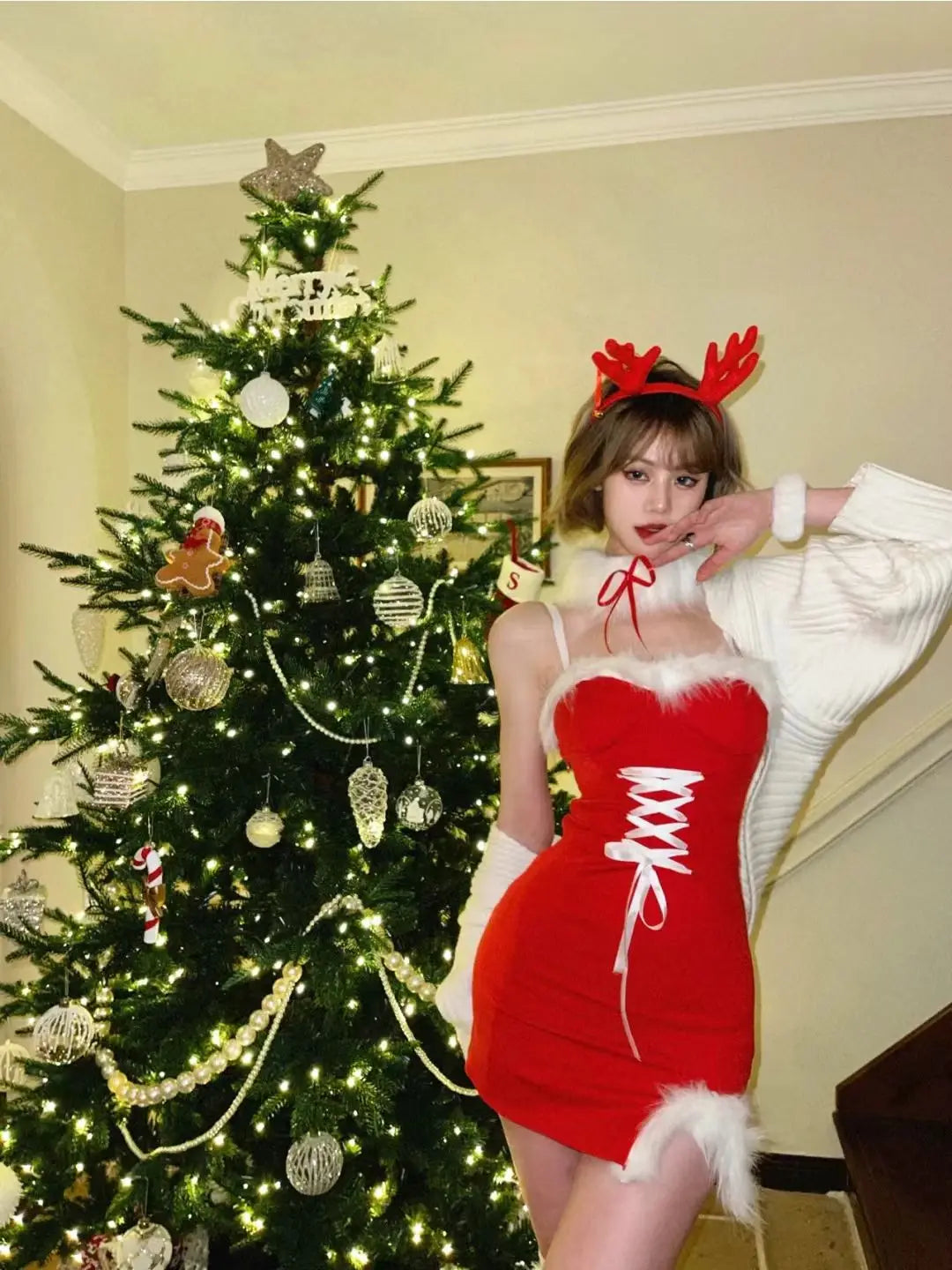 Rudolph Cosplay Performance Dress