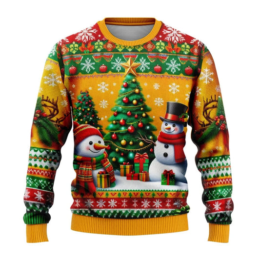 Snowman Graphic Ugly Christmas Sweater