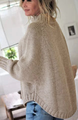 Vintage Cable High Neck Sweater