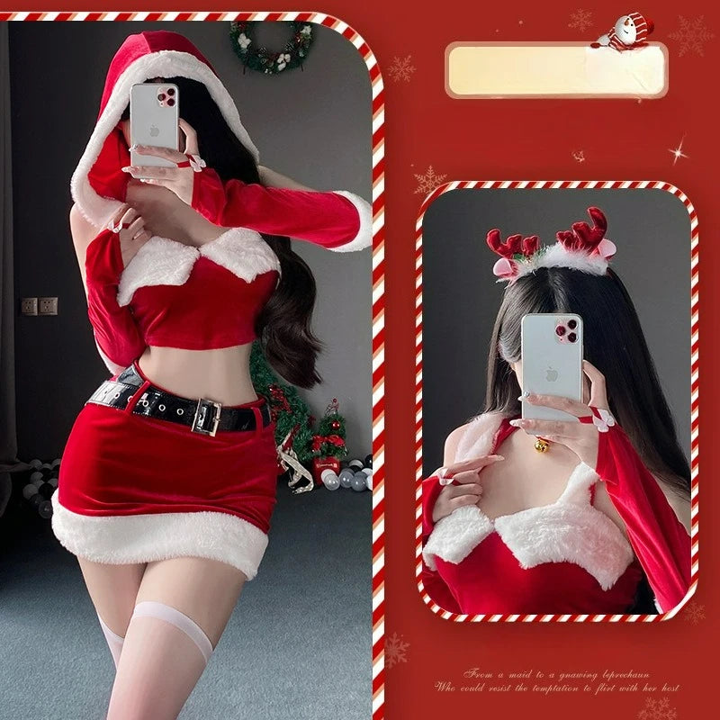 Plus Size Christmas Skirt Set