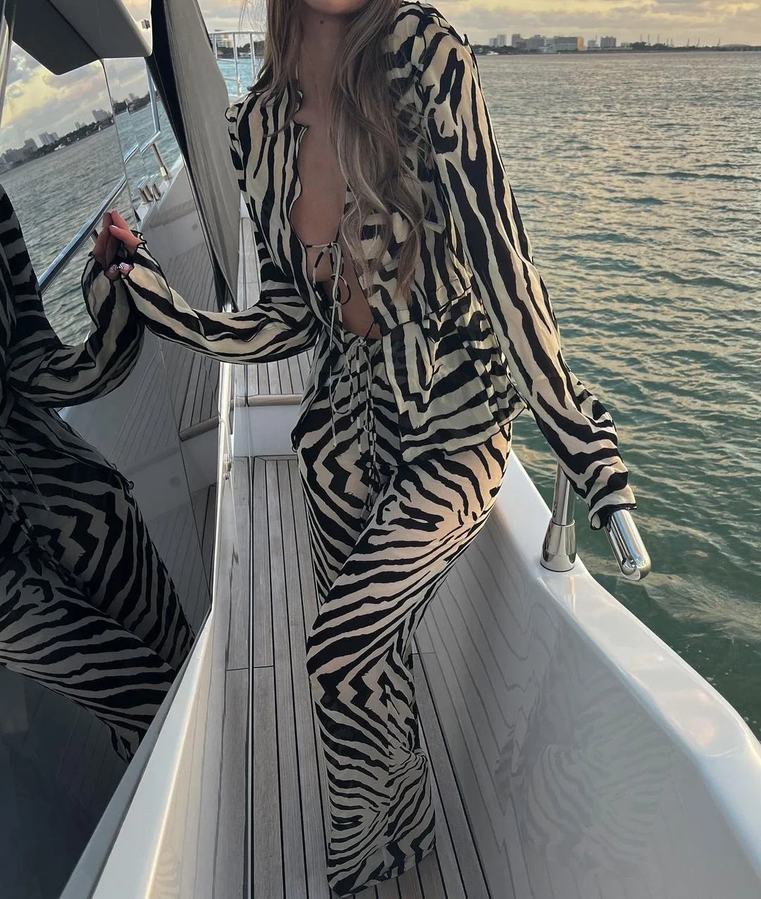 Cotton Lapel Shirt Pants Set