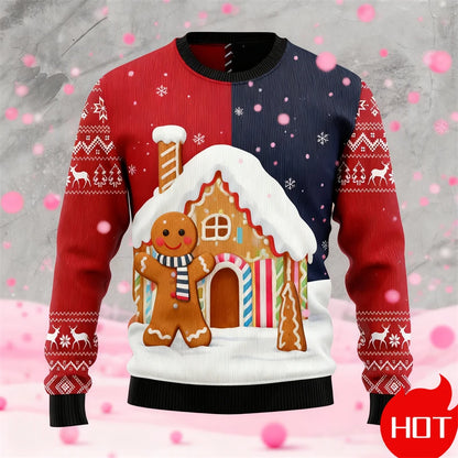 Gingerbread 3D Print Ugly Sweater