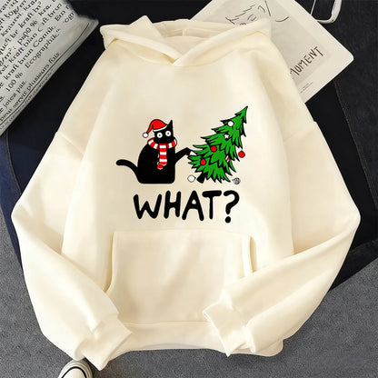 Christmas Cat & Tree Hoodie