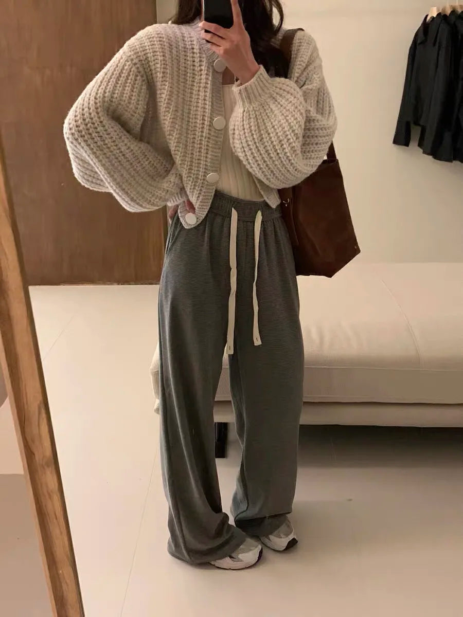 Short Knit Poncho Cardigan