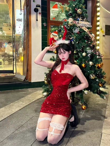 Glitter Bodycon Christmas Outfit