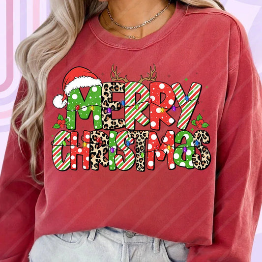 DIY Merry Christmas Iron-On Sticker