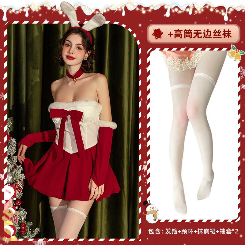 Bunny Girl Santa Claus Cosplay Dress