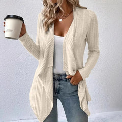 Solid Color Cardigan Sweater