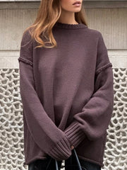 Loose O-Neck Knit Sweater