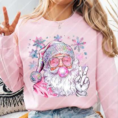 Santa Claus Blowing Bubble Heat Transfer