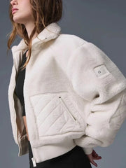 Lamb Wool Zipper Jacket