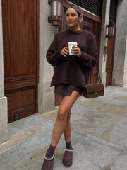 Loose O-Neck Knit Sweater