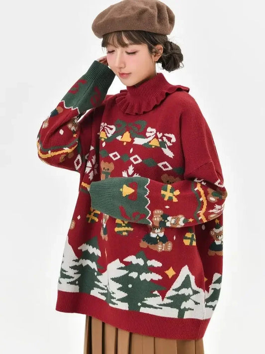 Korobov Bear Christmas Sweater