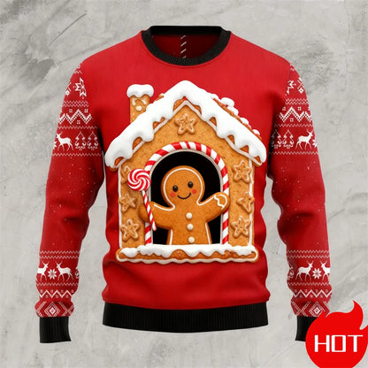 Gingerbread 3D Print Ugly Sweater