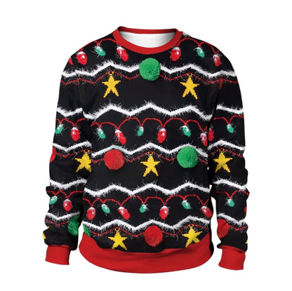 Autumn Winter Christmas Print Jumper