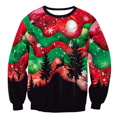 3D Reindeer Christmas Sweater