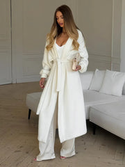 Women’s Loose Fit Patchwork Cardigan Coat