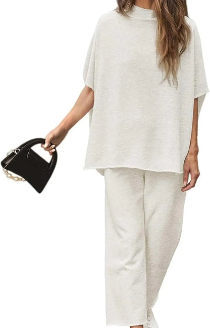 Batwing Sleeve Top Pants Set