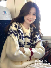 Printed Knit Pullover