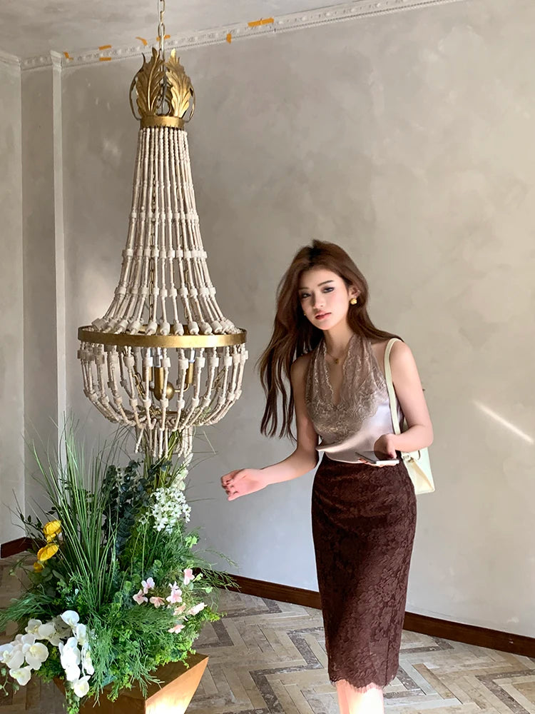 Vintage French Style Pencil Skirt