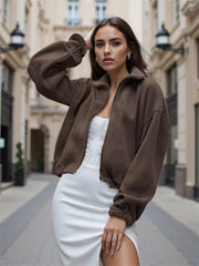 Fleece Stand Collar Jacket