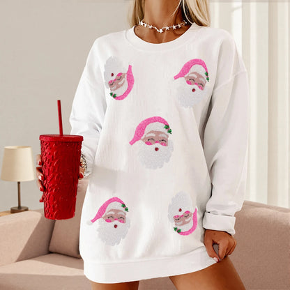 Women’s Santa Claus Print Sweatshirt