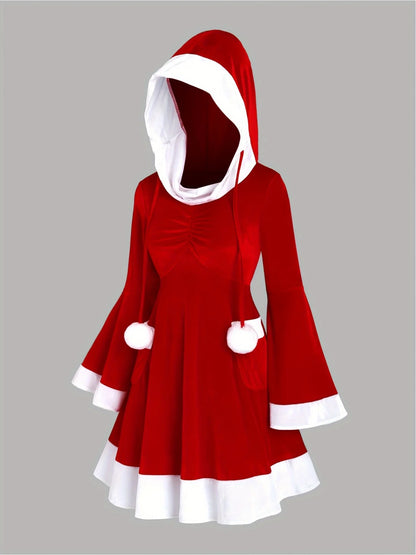 Hooded Santa Bodycon Dress