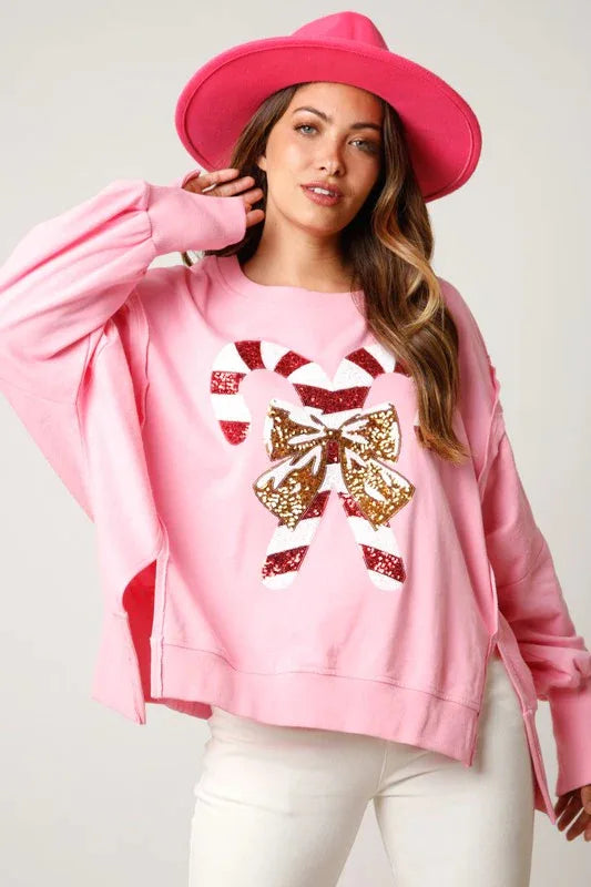 Women’s Ugly Christmas Sequin Sweatshirt