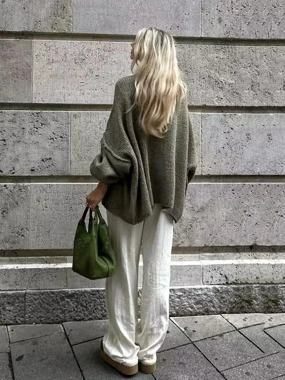 Lapel Cardigan with Metal Buttons